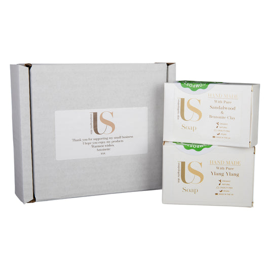 Gift Set of two Organic & Natural Handmade Soaps For a luxurious Cleansing Experience