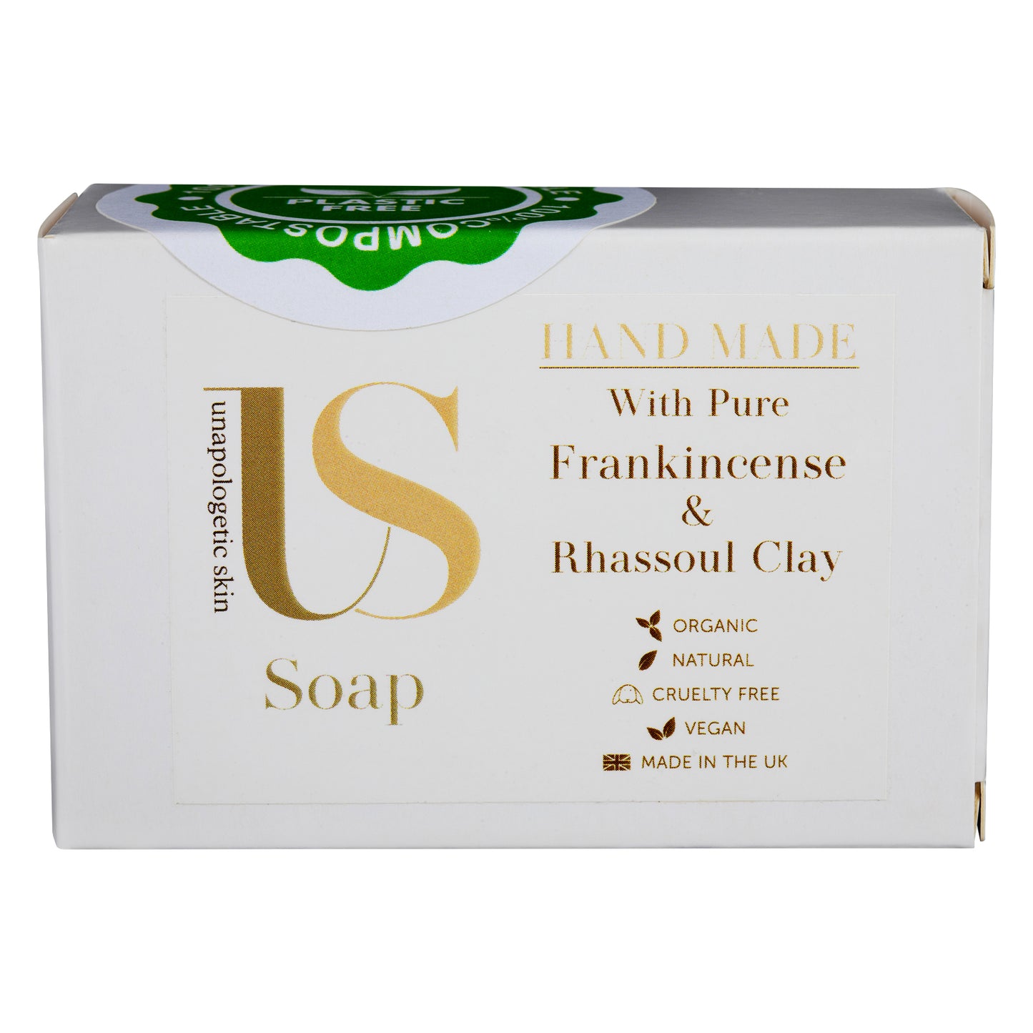 Handmade Organic & Natural Frankincense & Rhassoul Clay soap