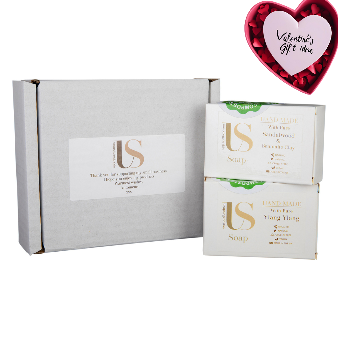 Gift Set of two Organic Natural Handmade Soaps For a luxurious Skin Care