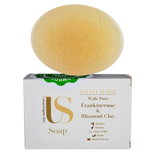 Handmade Organic & Natural Frankincense & Rhassoul Clay soap